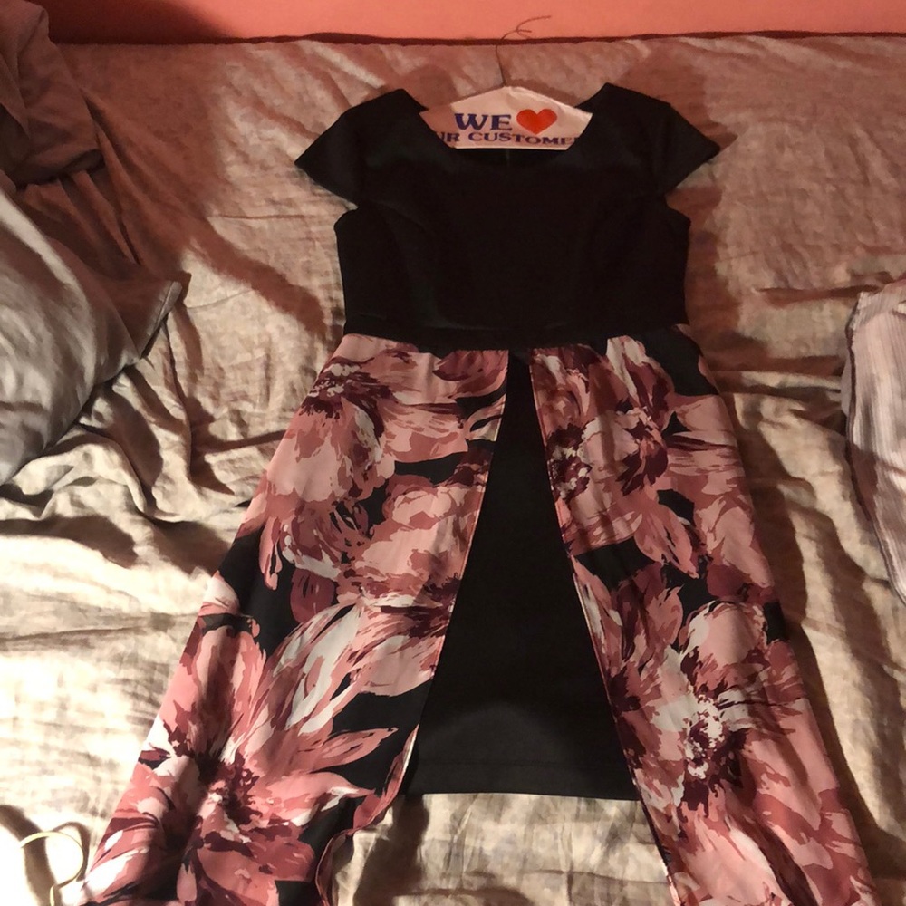 Sami $ Jo Black Dress with Flowers